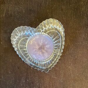 Heart-Shaped Glass Candle Holder